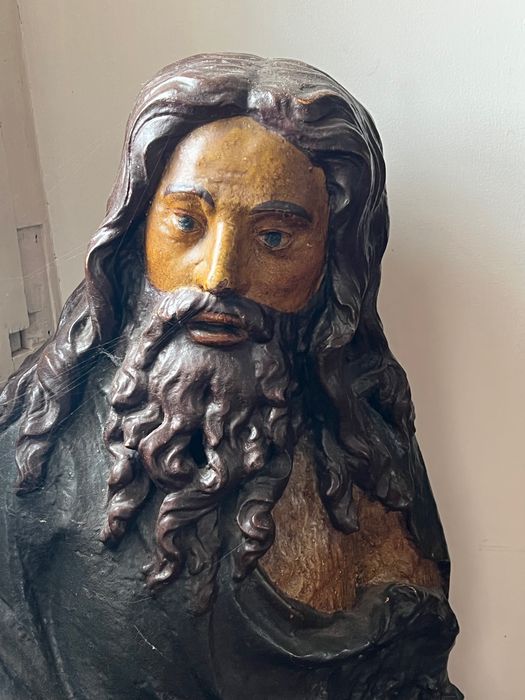 statue : Saint Jean-Baptiste, vue partielle