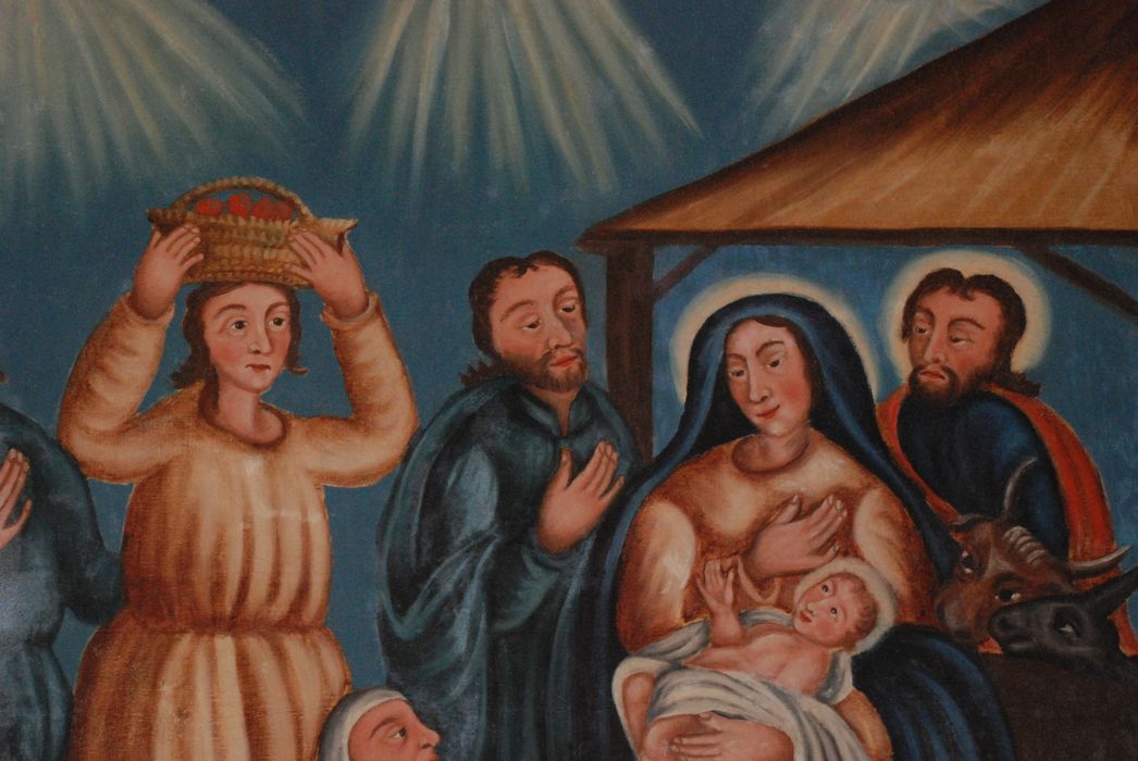 Tableau : Adoration des Bergers