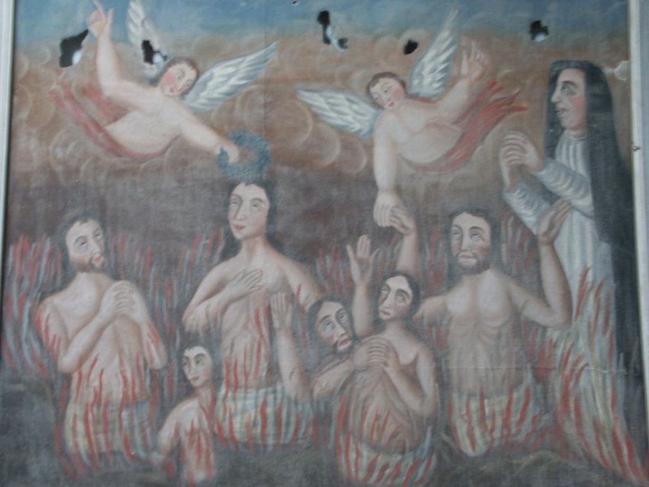 tableau : Les Âmes du purgatoire, vue partielle