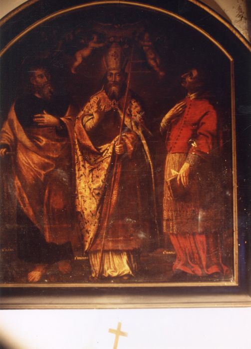 tableau : Saint Marc, Saint Honoré et Saint Charles Borromée