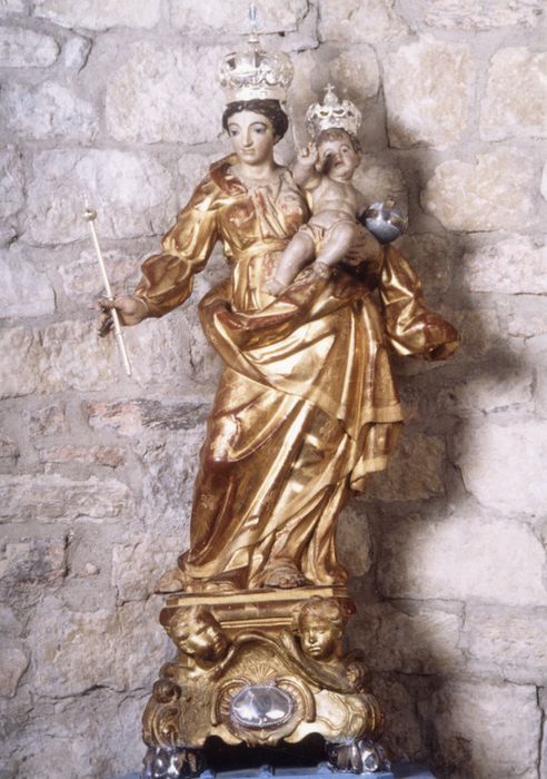 groupe sculpté : Vierge à l'Enfant dite Notre-Dame du Beausset vieux