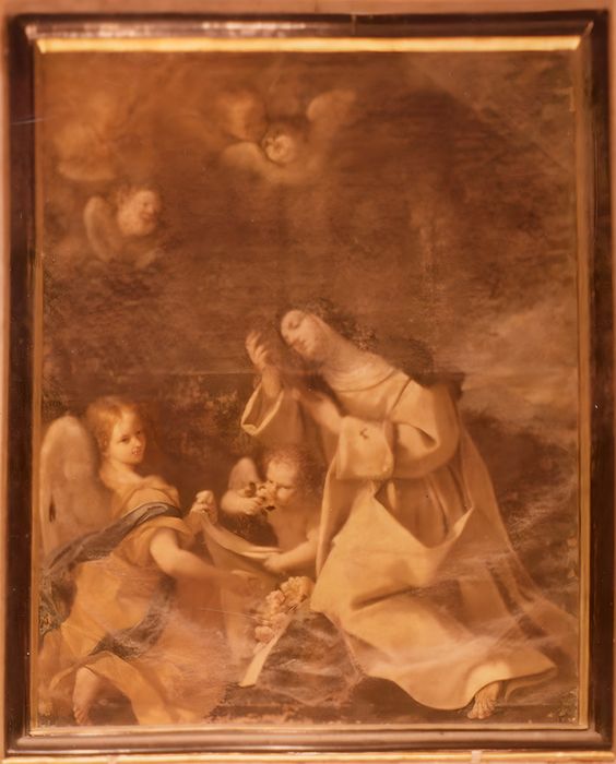 tableau : Sainte Roseline avec des anges