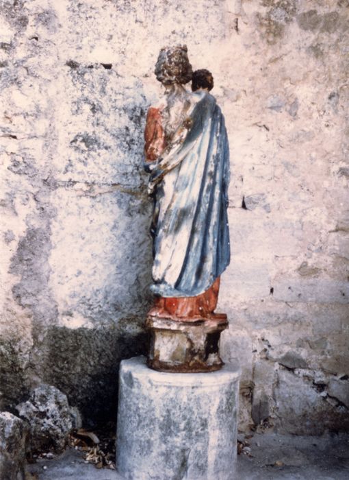statue : Vierge à l'Enfant (revers)