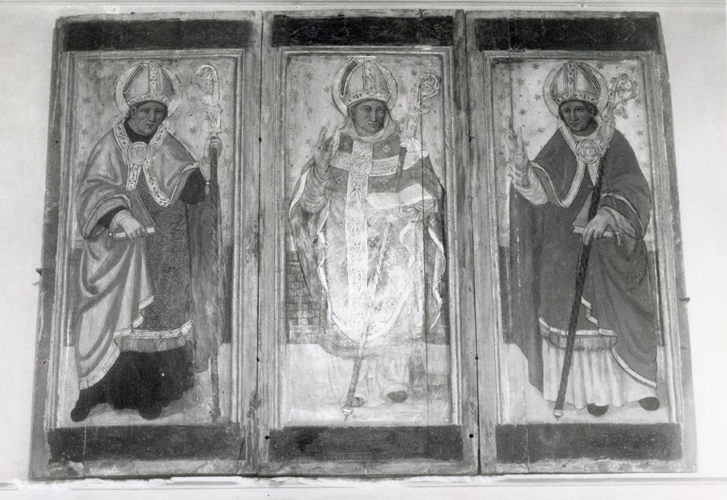 triptyque : Saint Auxile entre deux évêques