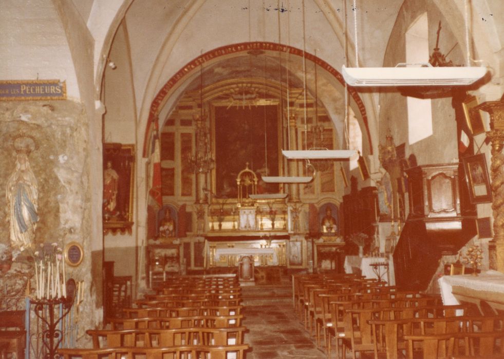 retable, tableau du maître-autel : Vierge en gloire