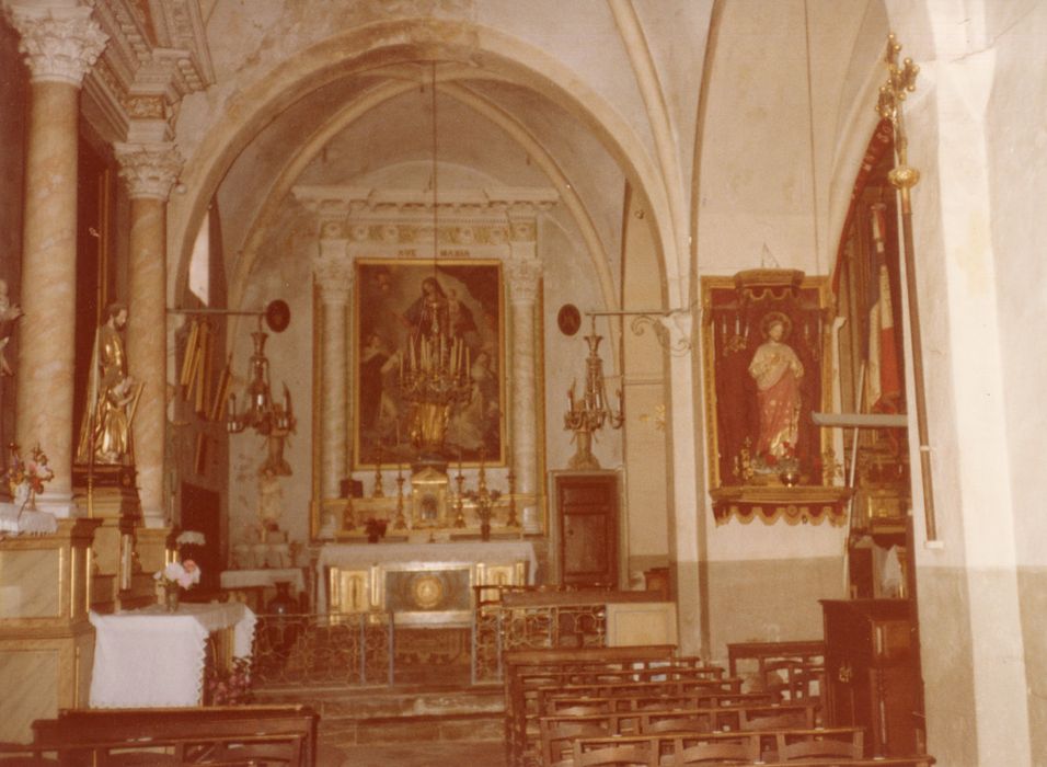 retable, tableau d'autel : Donation du Rosaire (la)
