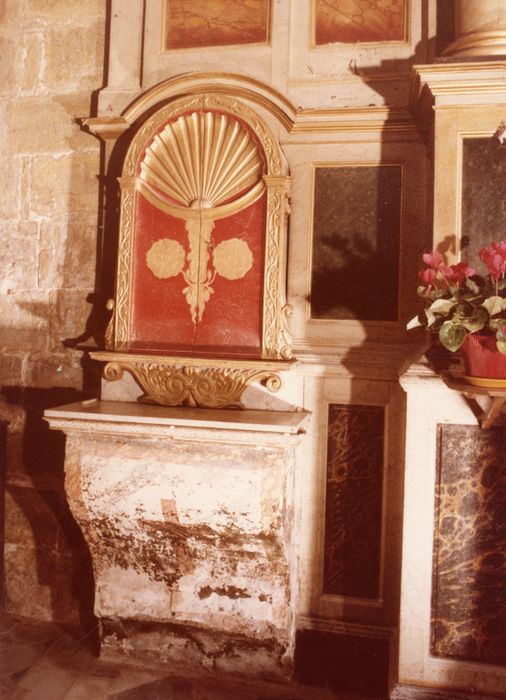 retable, tableau du maître-autel : Vierge en gloire, détail