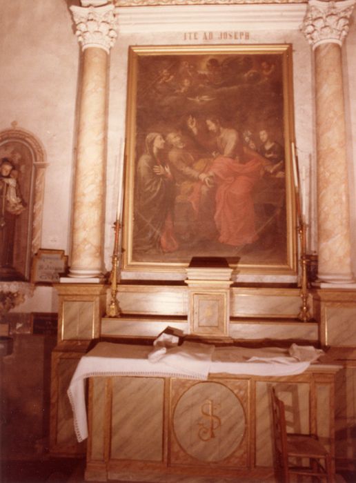 retable de saint Joseph, tableau : Mort de saint Joseph