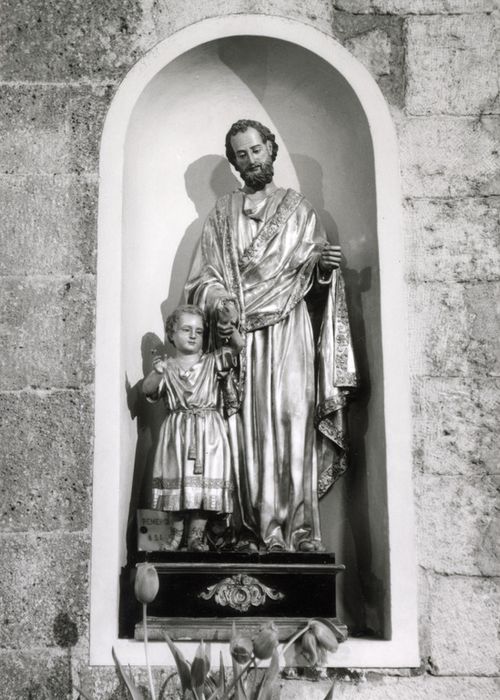 groupe sculpté : Saint Joseph et l'Enfant Jésus