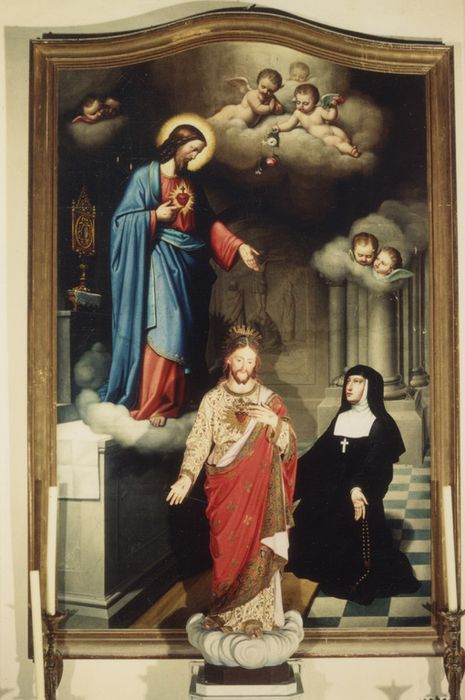tableau : Sacré Coeur et Marie Alacoque (le)