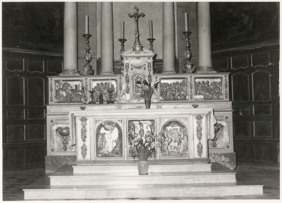 bas-reliefs : Scènes de la vie du Christ, gradin d'autel