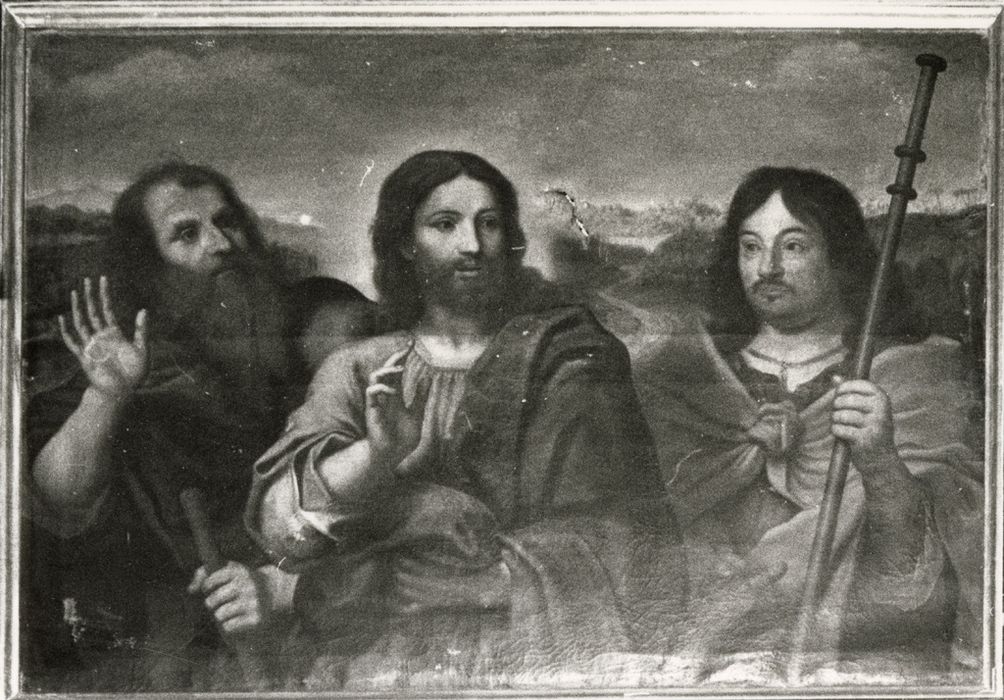 tableau : Jésus entre les pèlerins d'Emmaüs