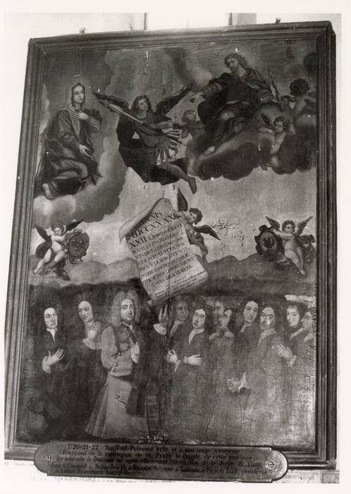 tableau ex-voto : Peste de 1720-1721