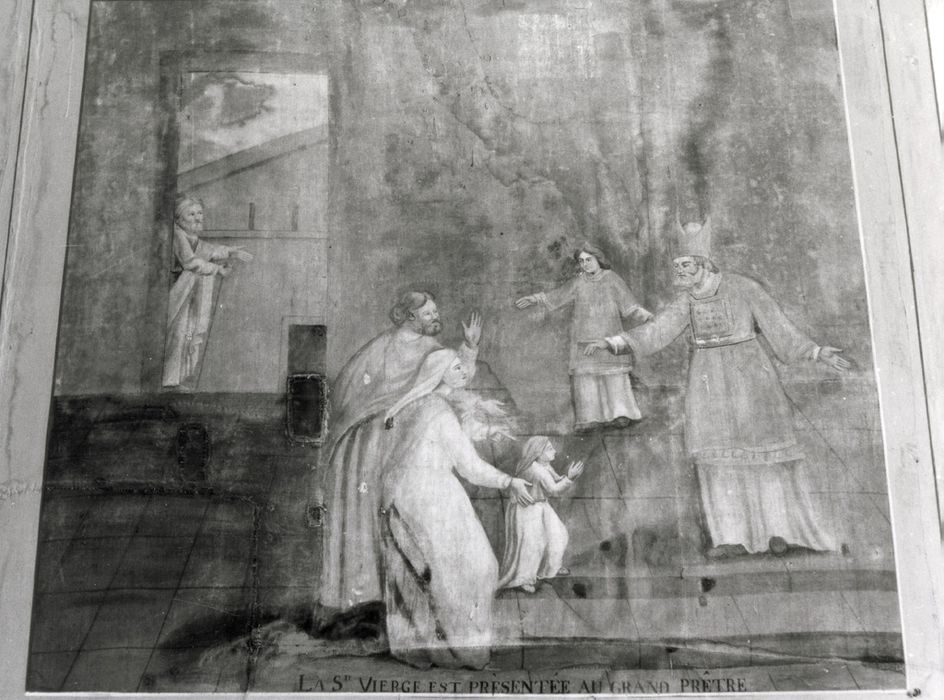 tableau (panneau peint) : Vierge présentée au temple