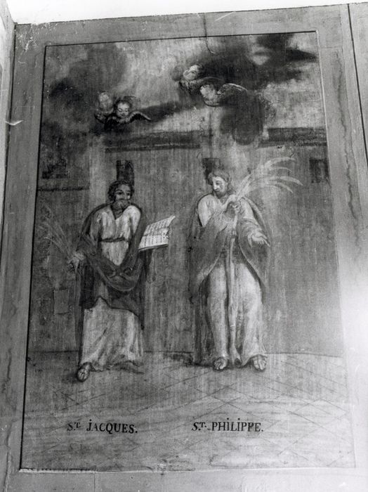 tableau (panneau peint) : Saint Jacques et saint Philippe