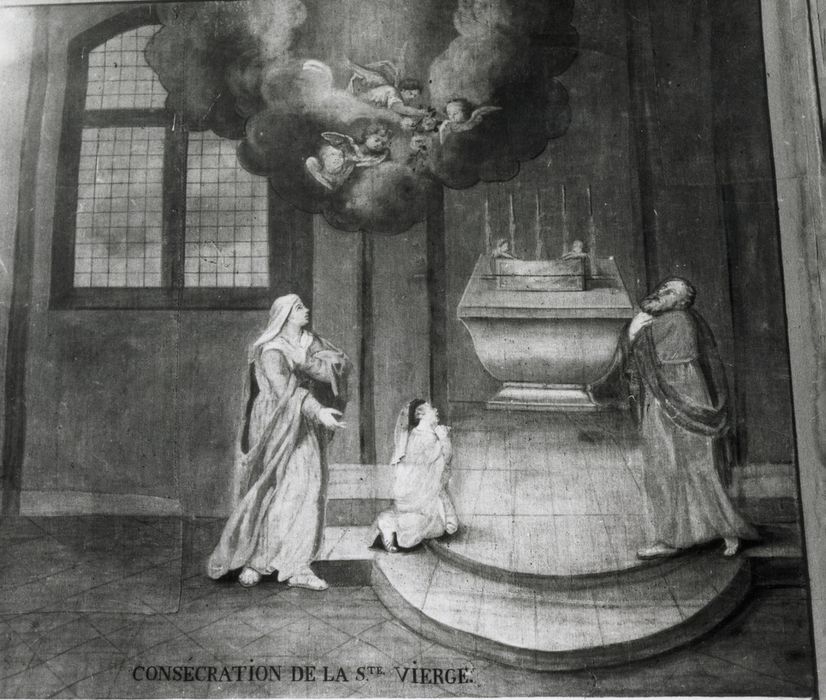 tableau (panneau peint) : Consécration de la sainte Vierge