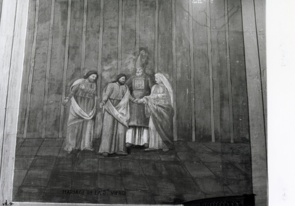 tableau (panneau peint) : Mariage de la Vierge