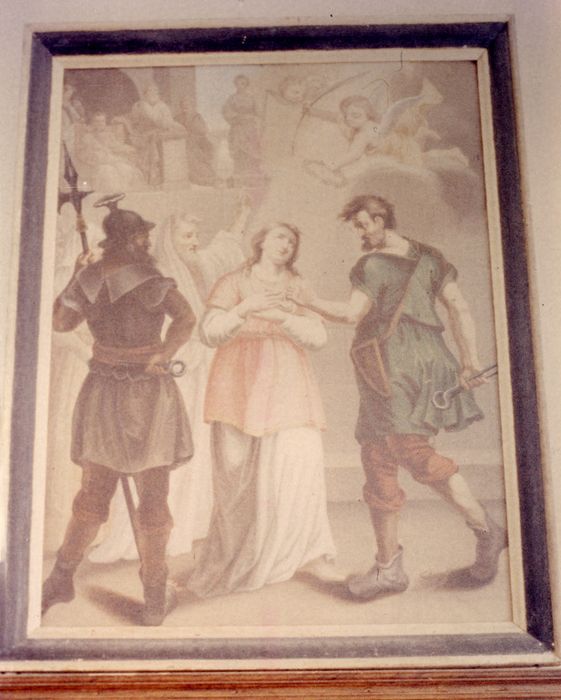 tableau : Martyr de Sainte Agathe