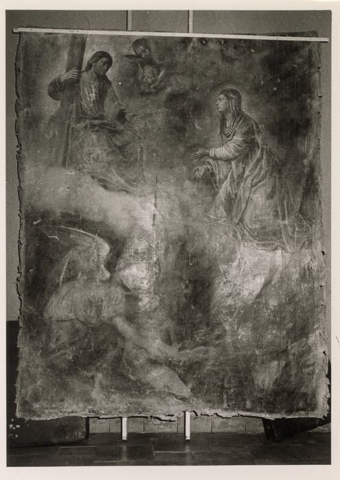 tableau : Marie intercédant pour les âmes du Purgatoire