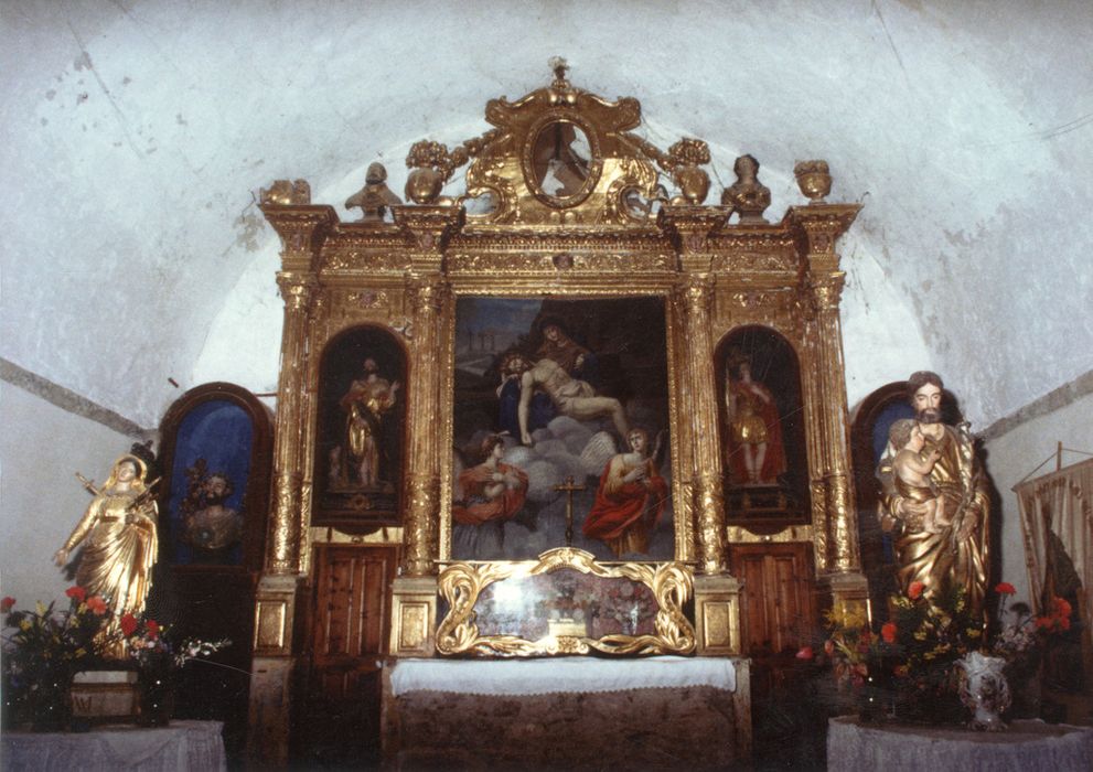 retable, tableau : Vierge de pitié