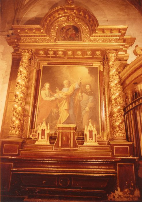 tableau : Saint Pierre entre saint Jean l'Evangéliste et saint Jacques