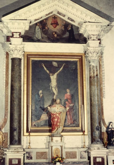tableau : Crucifixion avec la Vierge, Madeleine et Saint Jean