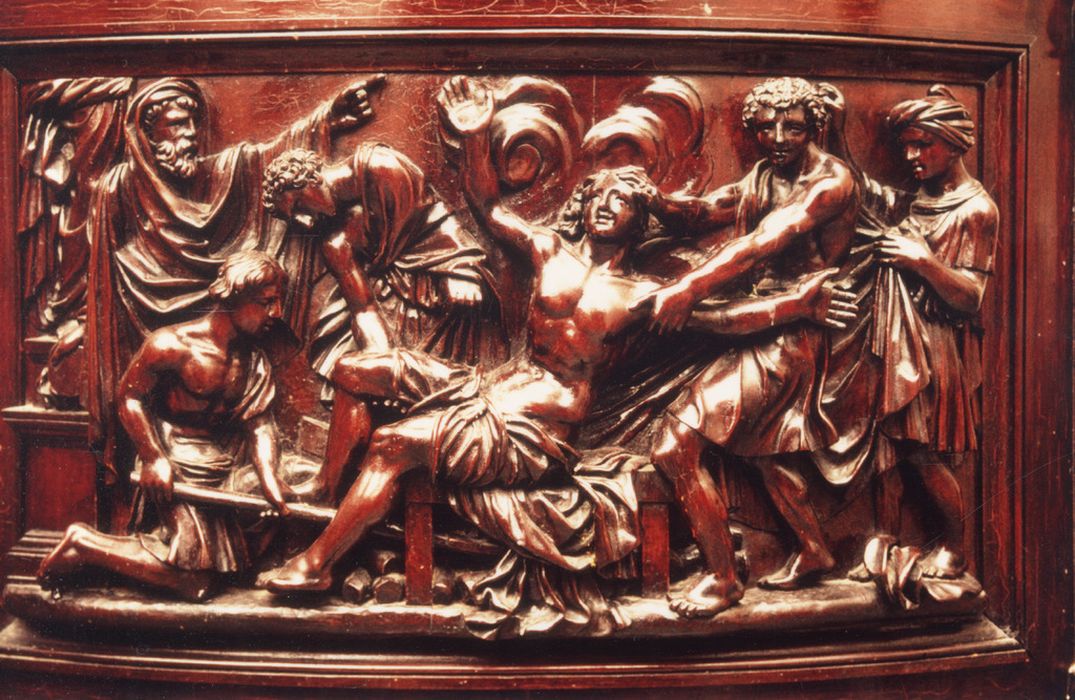 cuve de la chaire à prêcher, détail