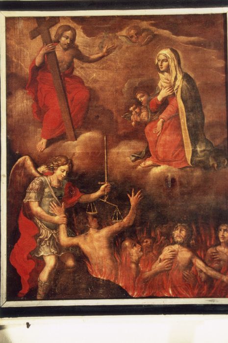 tableau : Vierge intervenant pour les âmes du Purgatoire