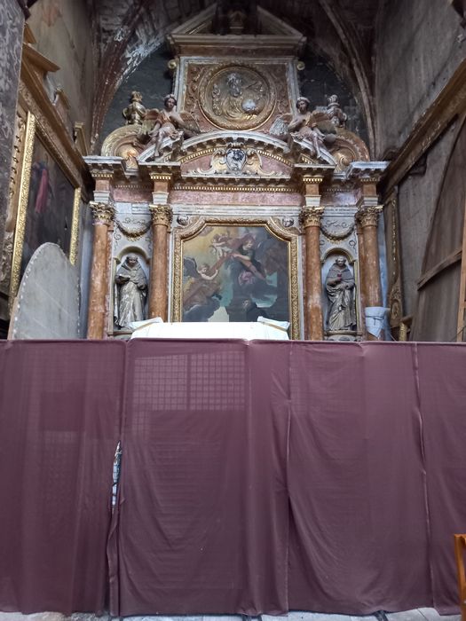 tableau : Miracle de saint Dominique, vue partielle