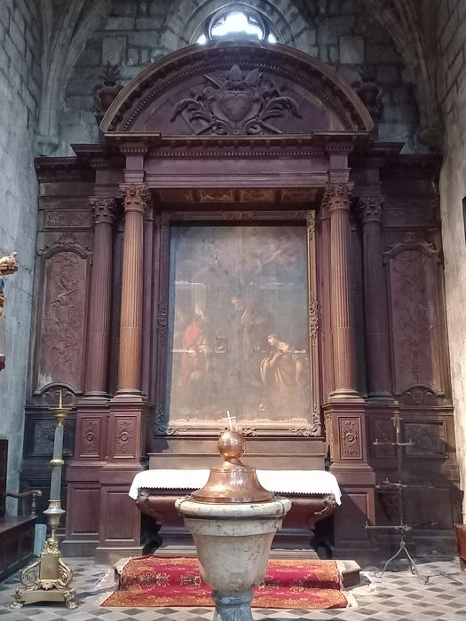 Retable de la chapelle Saint-Blaise, tableau : les Evêques recevant leur mission de saint Pierre