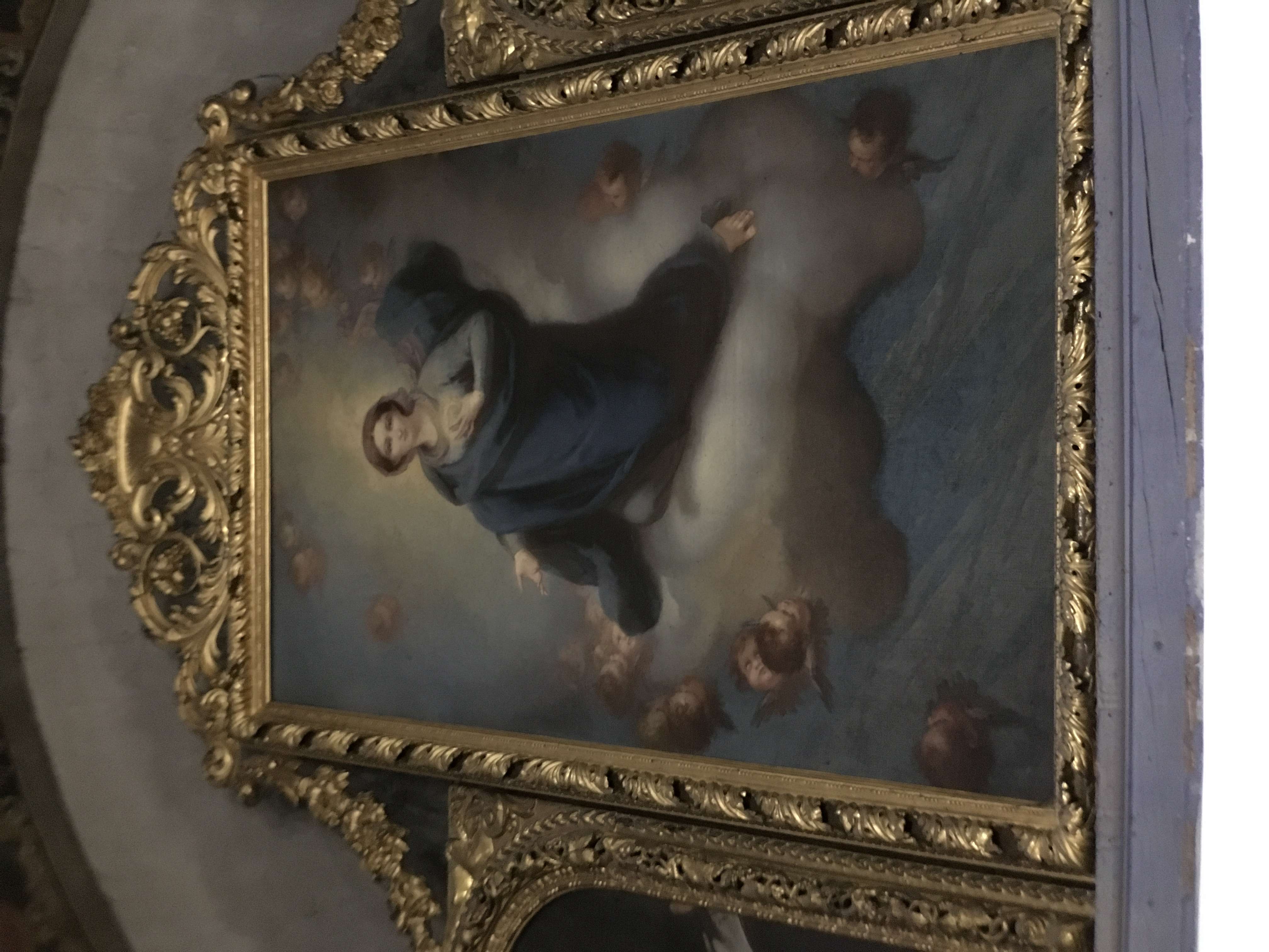 tableau : La Vierge descendant du ciel