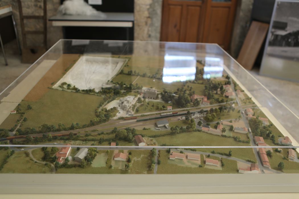 Fours à chaux, vue générale de la maquette du site