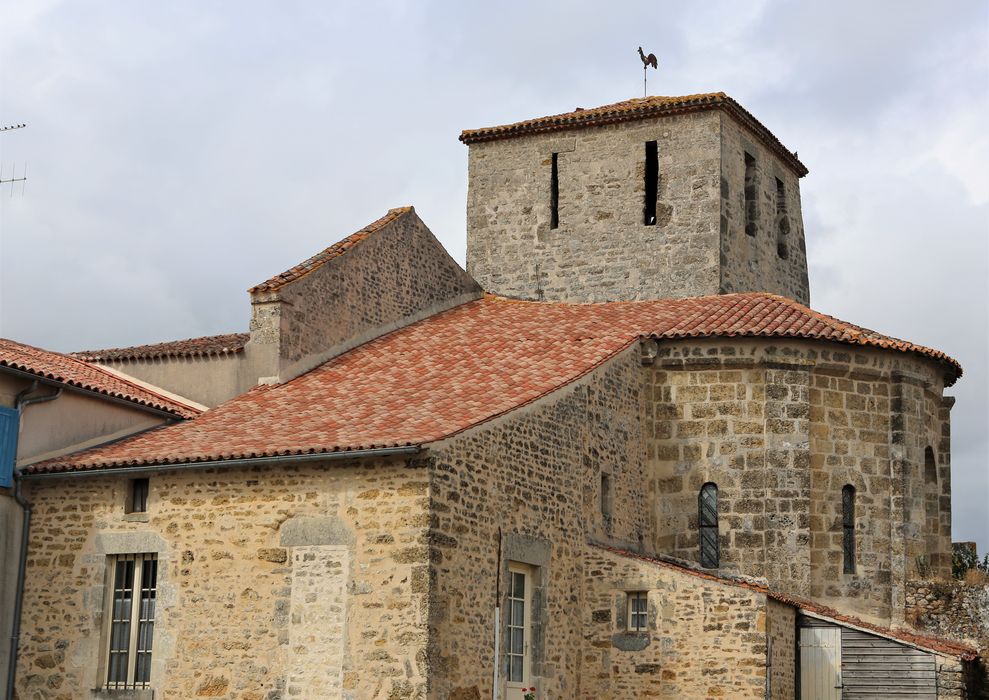 Eglise, façade latérale sud, vue partielle