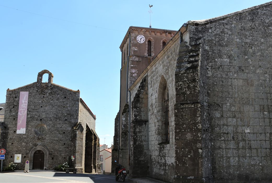 Chapelle de Saint-Jean-Baptiste : vue générale de la chapelle dans son environnement depuis l'Ouest