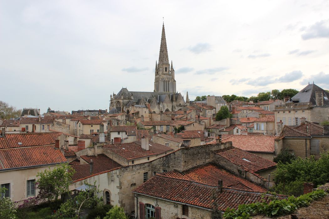 Eglise Notre-Dame : vue générale de l'église dans son environnement depuis le Nord-Est