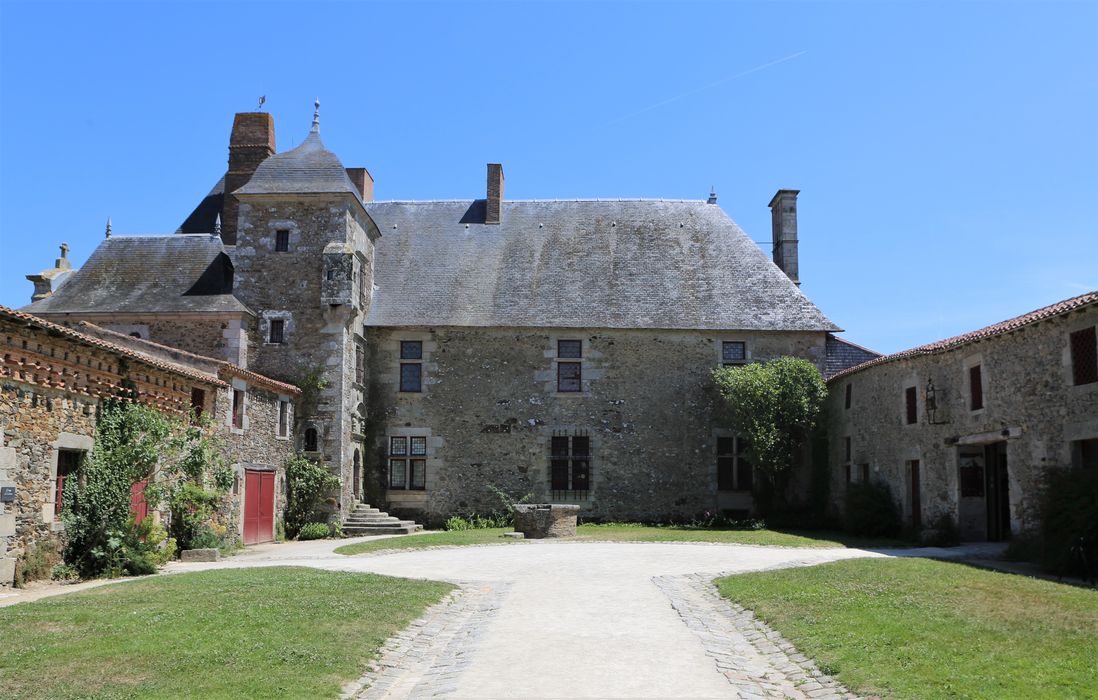Château de la Chabotterie, façade ouest, vue générale