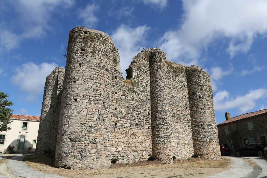 Donjon de Châteaumur, façade sud, vue générale