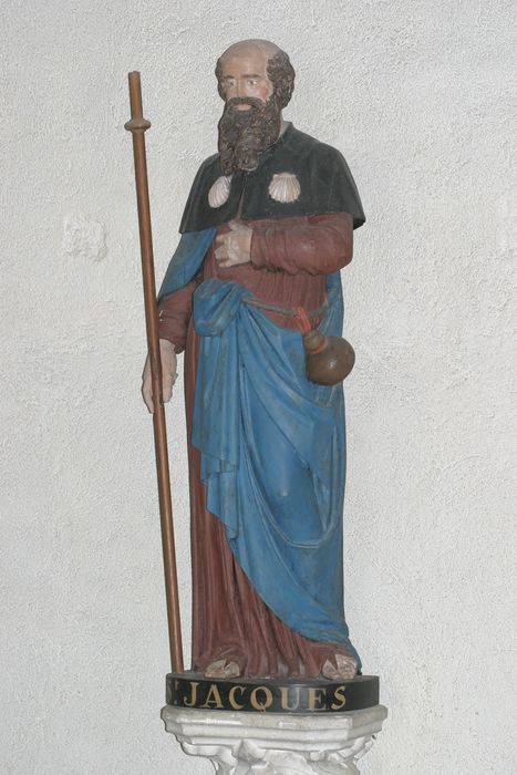 statue : Saint Jacques - © Ministère de la Culture (France), Conservation des antiquités et des objets d’art de Vendée – Tous droits réservés 