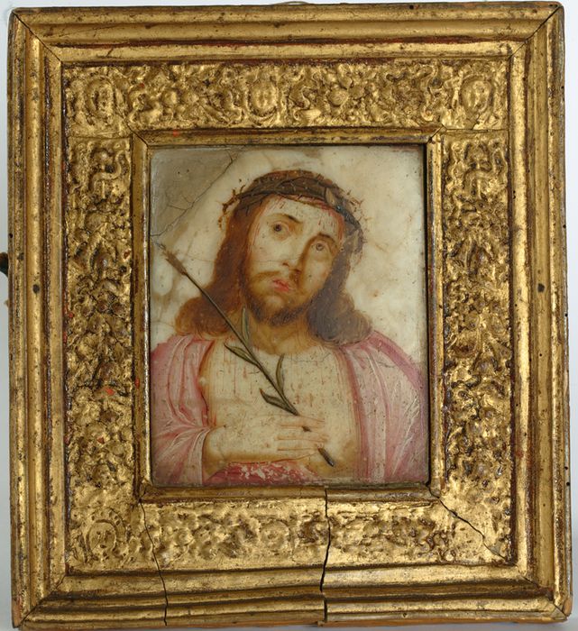 relief, cadre : Portrait du Christ - © Ministère de la Culture (France), Conservation des antiquités et des objets d’art de Vendée – Tous droits réservés 