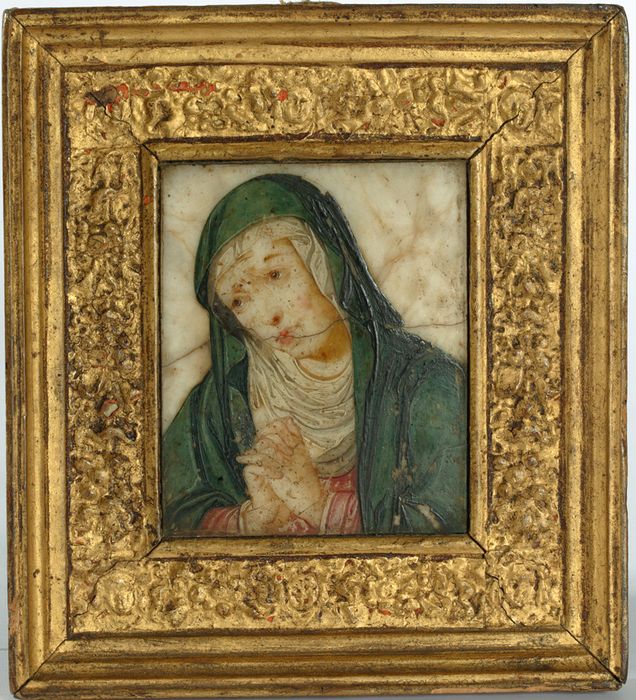 relief, cadre : Portrait de la Vierge - © Ministère de la Culture (France), Conservation des antiquités et des objets d’art de Vendée – Tous droits réservés 