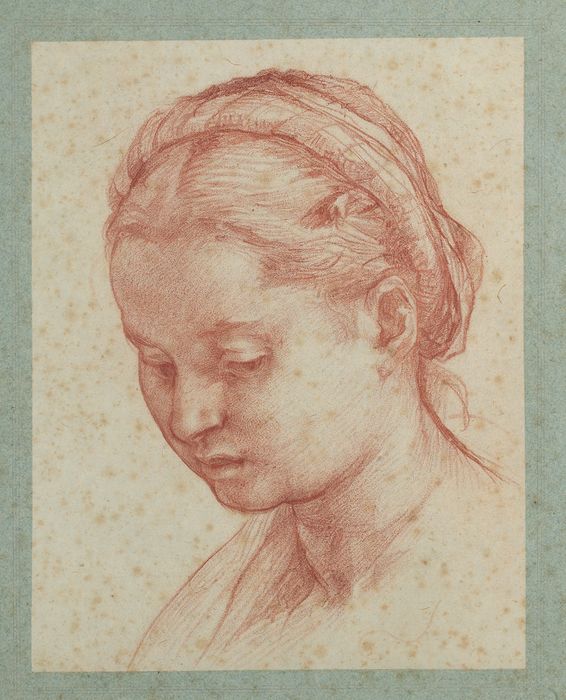 dessin : Portrait d'une jeune femme - © Ministère de la Culture (France), Conservation des antiquités et des objets d’art de Vendée – Tous droits réservés