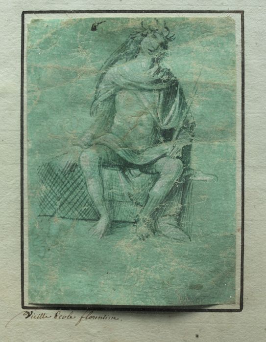 dessin : Le Christ au roseau - © Ministère de la Culture (France), Conservation des antiquités et des objets d’art de Vendée – Tous droits réservés