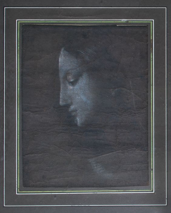 dessin : Tête de femme - © Ministère de la Culture (France), Conservation des antiquités et des objets d’art de Vendée – Tous droits réservés