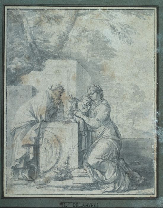 dessin : Le repos de la Sainte Famille - © Ministère de la Culture (France), Conservation des antiquités et des objets d’art de Vendée – Tous droits réservés 