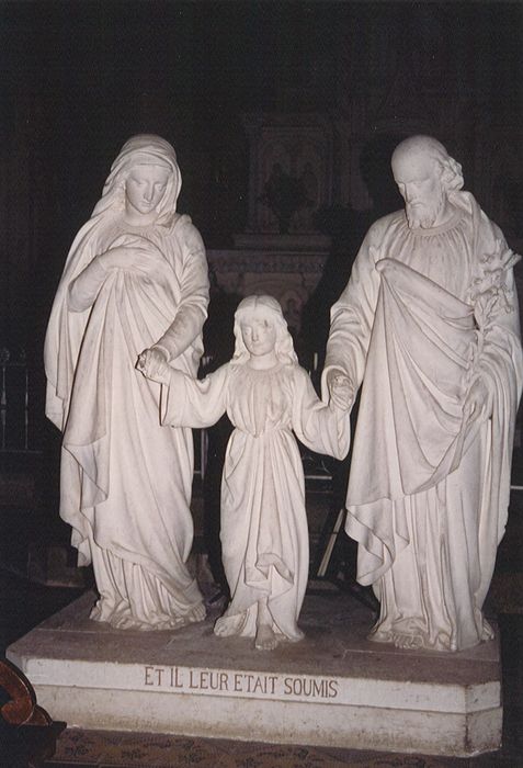 groupe sculpté : Sainte Famille