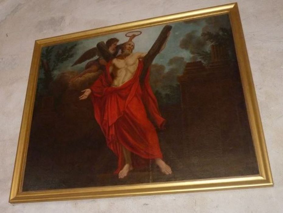 tableau : Saint André martyr - © Ministère de la Culture (France), Conservation des antiquités et des objets d’art de Vendée – Tous droits réservés
