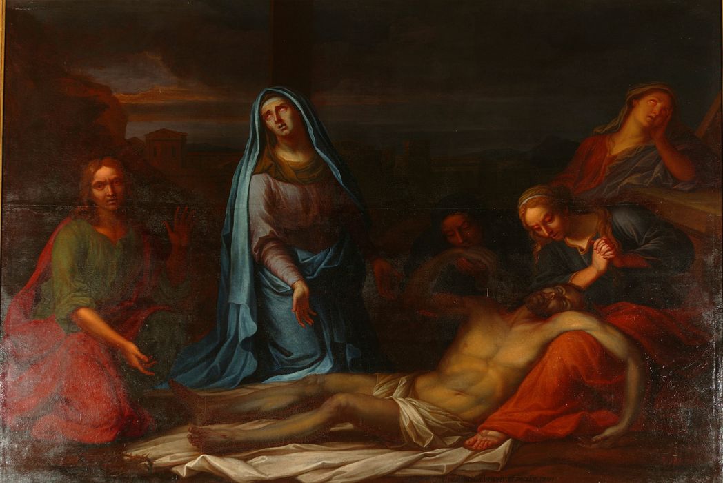 tableau : Mise au tombeau (la) - © Ministère de la Culture (France), Conservation des antiquités et des objets d’art de Vendée – Tous droits réservés