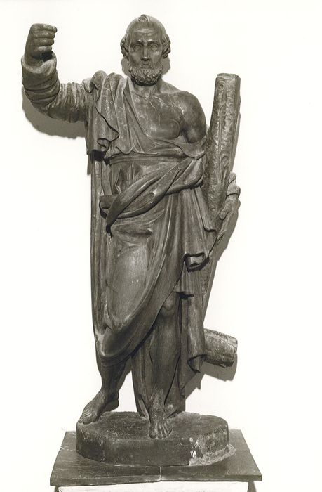 statue : Saint Pierre - © Ministère de la Culture (France), Conservation des antiquités et des objets d’art de Vendée – Tous droits réservés 