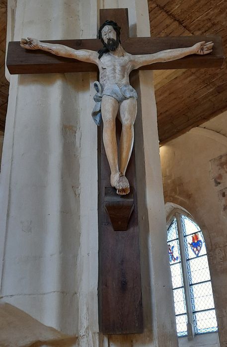 statue : Christ en croix - © Ministère de la Culture (France), Conservation des antiquités et des objets d’art de Vendée – Tous droits réservés 