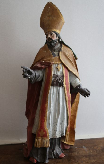 statue : Saint Hilaire - © Ministère de la Culture (France), Conservation des antiquités et des objets d’art de Vendée – Tous droits réservés 